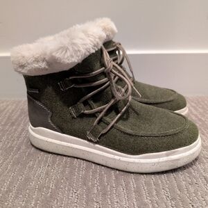 Olive Romika Helsinki Fleece Boots - Size 37